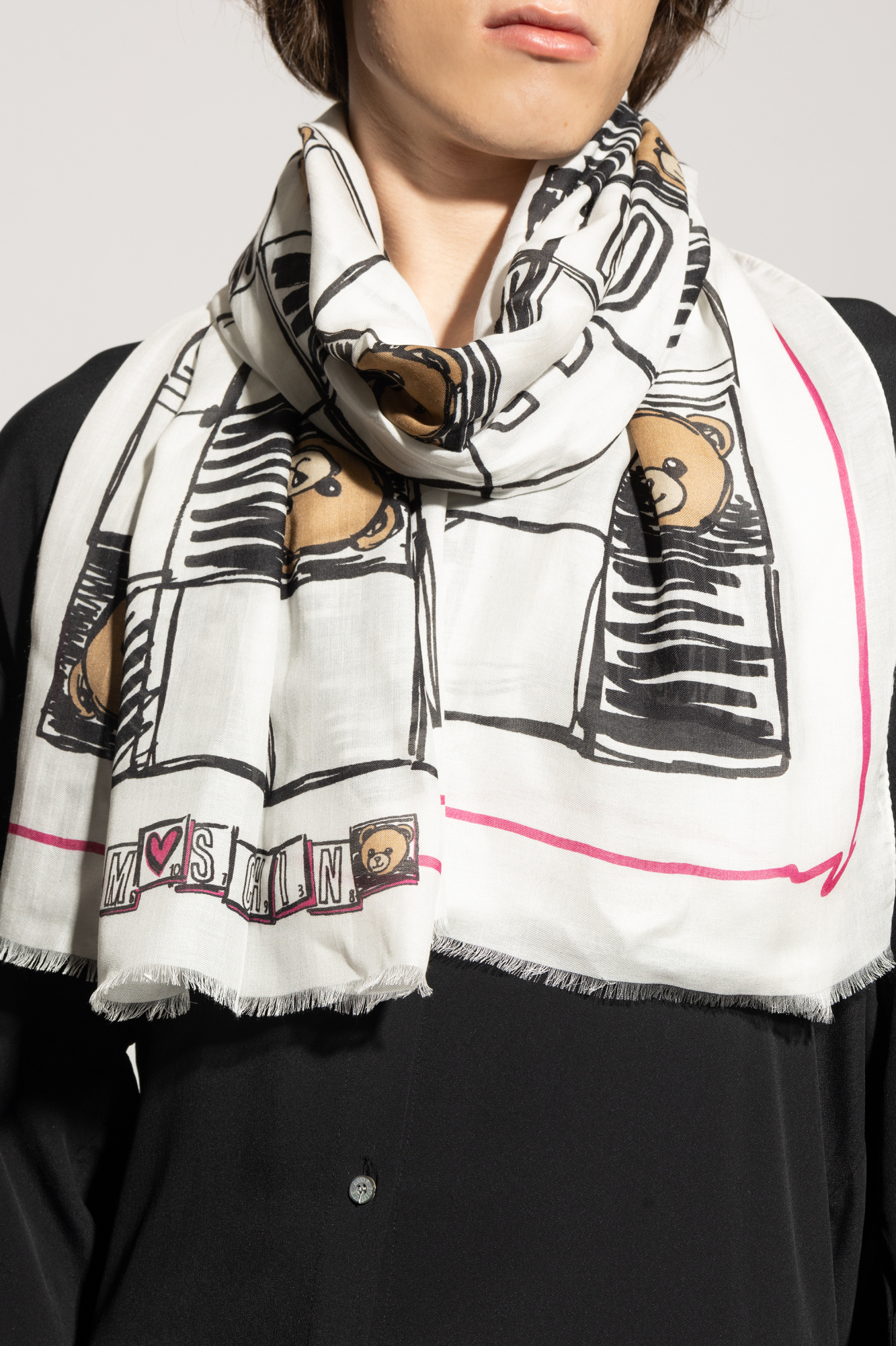 Moschino Scarf with print | Men's Accessorie | Vitkac